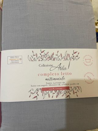 Lenzuola Matrimoniali Grigio