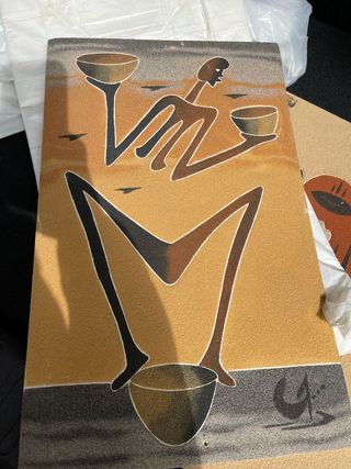 Quadri elaborati con sabbia