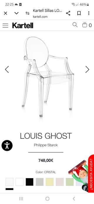 Set di 4 sedie kartell trasparenti