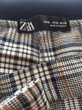 Pantalon de cuadros Zara