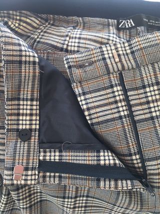 Pantalon de cuadros Zara
