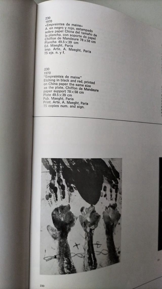 Grabado Antoni Tapies