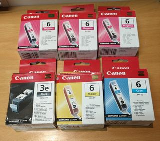 6 Cartuchos tinta BCI impresora Canon