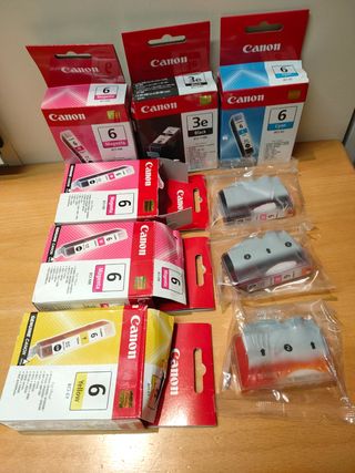 6 Cartuchos tinta BCI impresora Canon