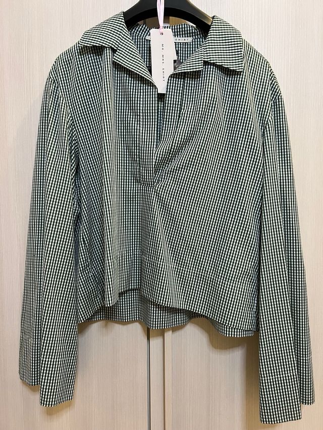 Camicia A Quadretti Cotone Oversized MrMrs Shirt