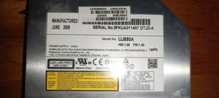 Unidad grabadora de DVD para portatiles UJ88A