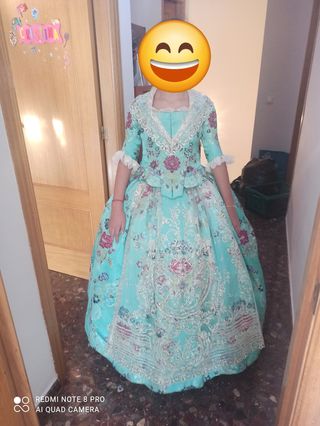 Vestido fallera talla 7-10 años