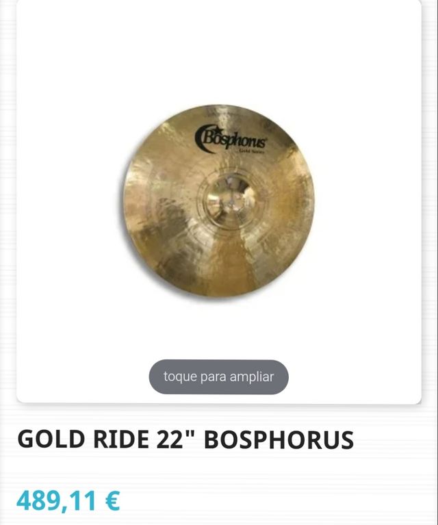 Ride Bosphorus Gold 22" NUEVO