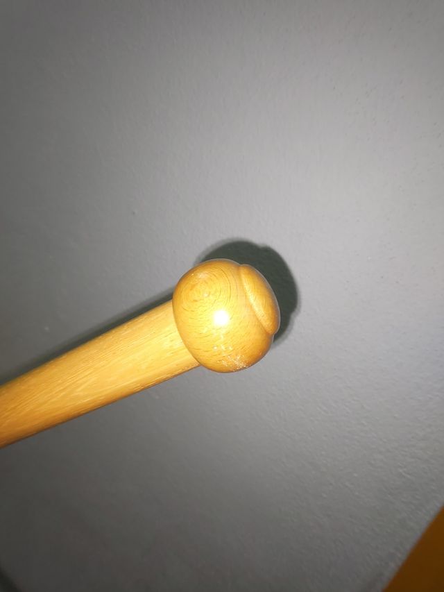 Barra madera cortina 2 m