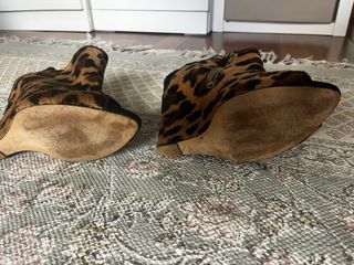 Zapatos cuña animal print leopardo T.36 Zara