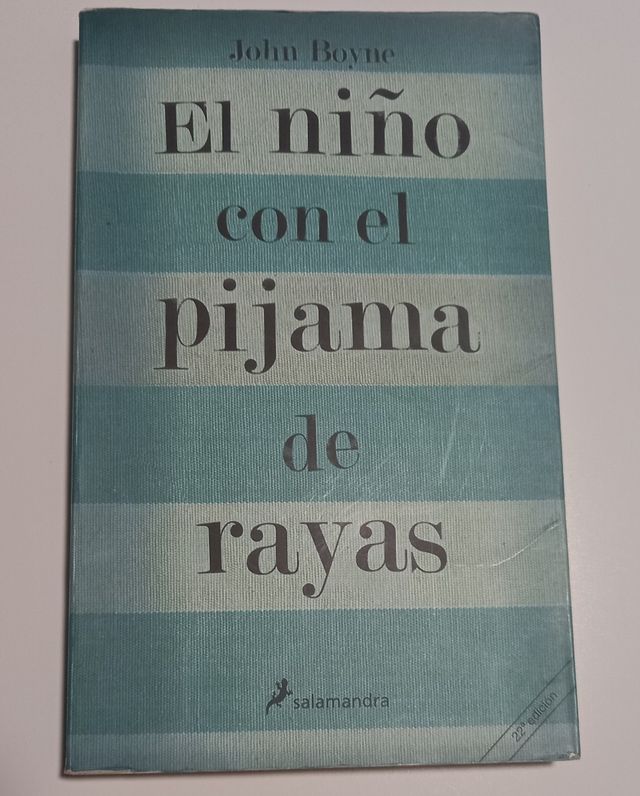 Libro "El niño con el pijama de rayas"