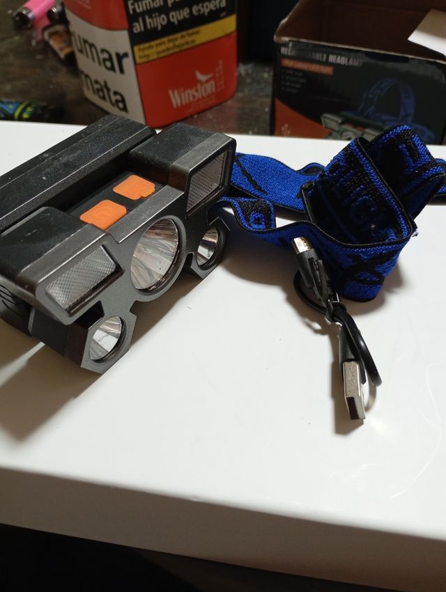 Linterna LED de cabeza sin pilas NUEVAS