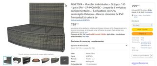 SPA Semi-Rígido 4+2 plazas con mobiliario