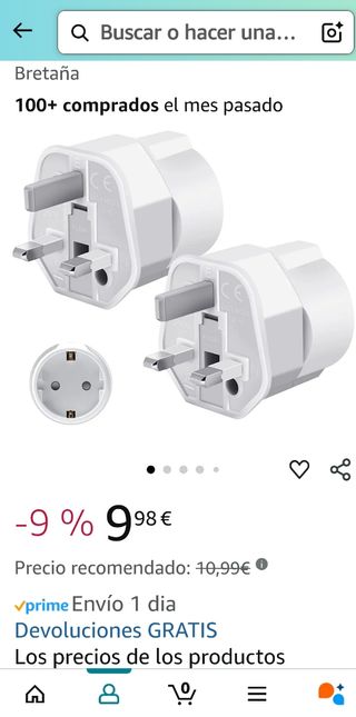 Adaptador Enchufe