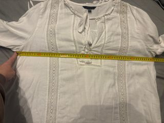 Blusa manga larga calados Cortefiel talla XXL