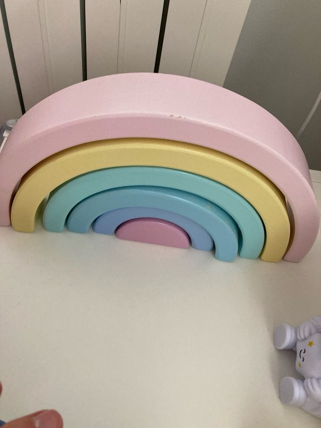 Arcoiris montesori madera