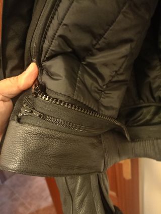 Chaqueta de cuero para moto 