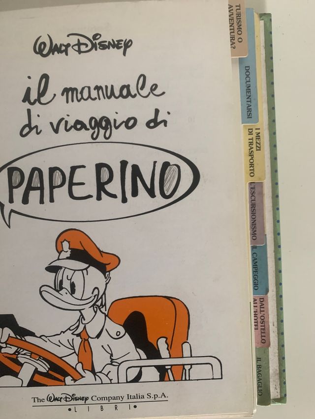 Libro il manuale di viaggio di paperino