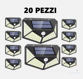 20 Pezzi Faretto Energia Solare 100 LED Giardino