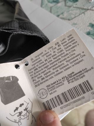 Bolsa impermeable negra 