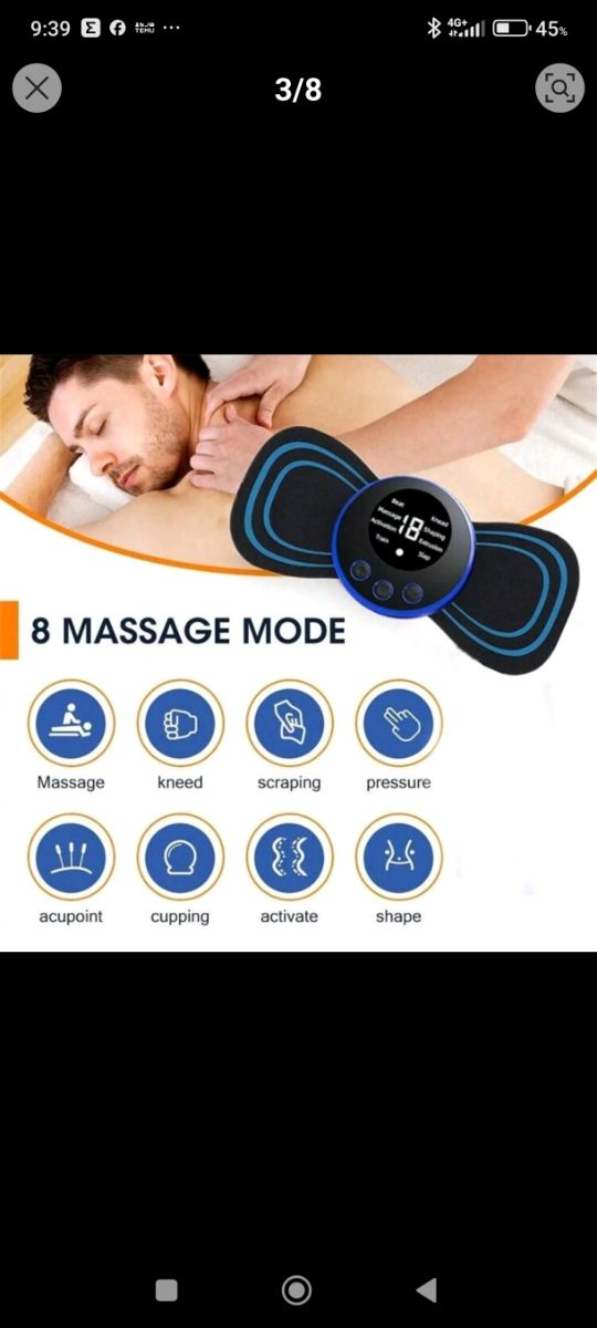 MASAJEADOR electroestimulador