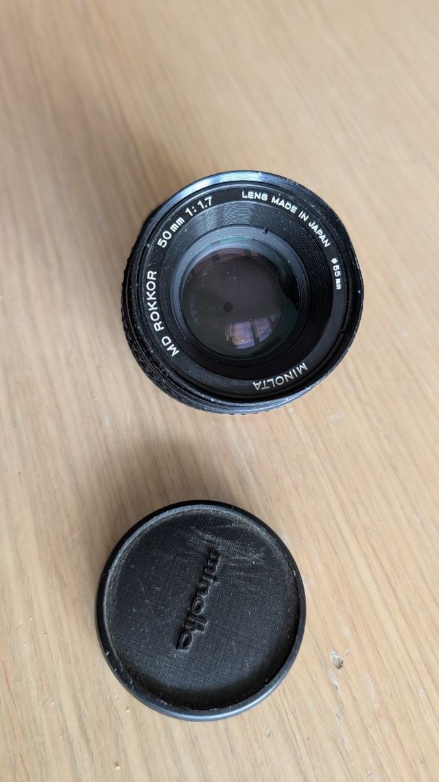 Objetivo Minolta MD Rokkor 50 mm 1:1.7