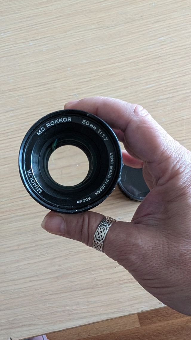 Objetivo Minolta MD Rokkor 50 mm 1:1.7