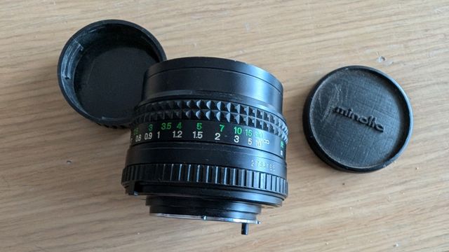 Objetivo Minolta MD Rokkor 50 mm 1:1.7