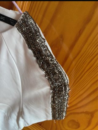 Vestido blanco de Zara talla M