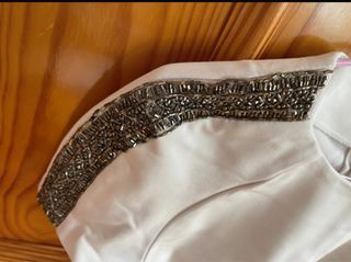 Vestido blanco de Zara talla M