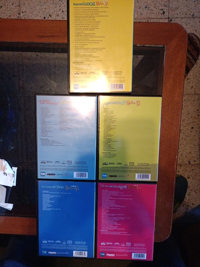 Pack de 5 DVDs MARTES y 13 Pero mira com vuelven!!