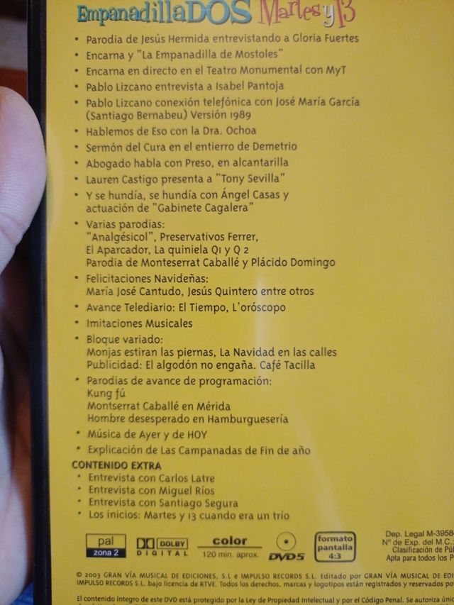 Pack de 5 DVDs MARTES y 13 Pero mira com vuelven!!