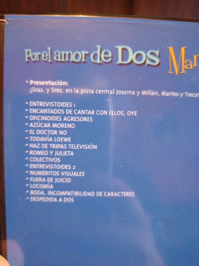 Pack de 5 DVDs MARTES y 13 Pero mira com vuelven!!