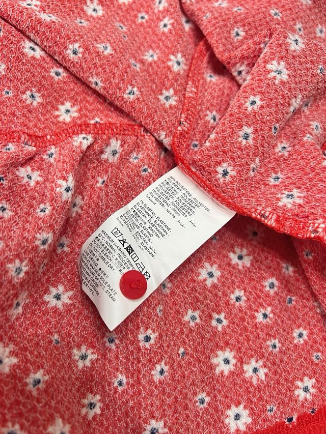 Vestito floreale blukids bambina rosso