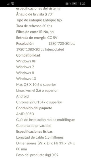 Webcam HD autoinstalable con microfono