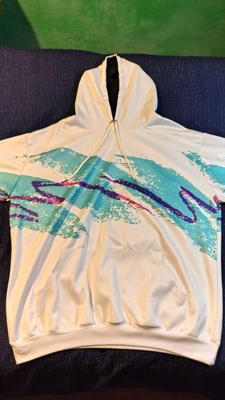 Felpa con grafica jazz cup bianca