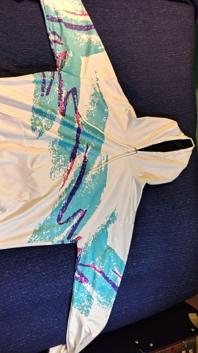 Felpa con grafica jazz cup bianca