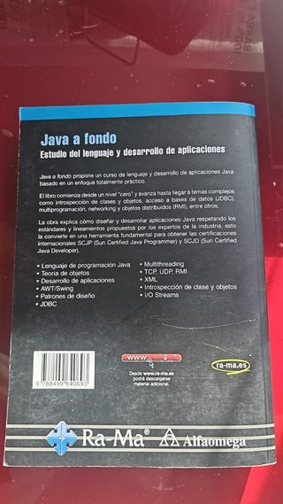 Java a fondo. Estudio del lenguaje y desarrollo de aplicaciones