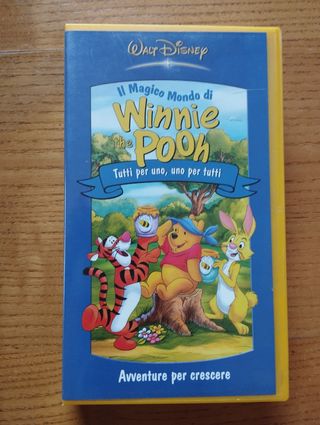 2 VHS cartoni Winnie the Pooh Disney