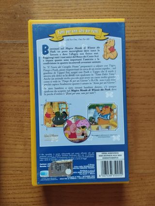 2 VHS cartoni Winnie the Pooh Disney