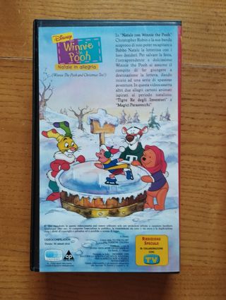 2 VHS cartoni Winnie the Pooh Disney