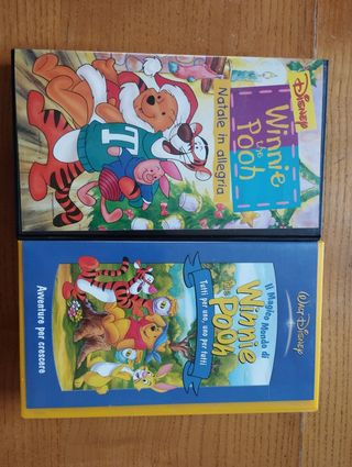 2 VHS cartoni Winnie the Pooh Disney