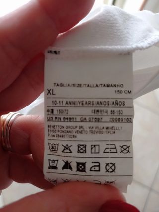 Set 2 bermuda Jeans + 2 t-shirt Benetton XL