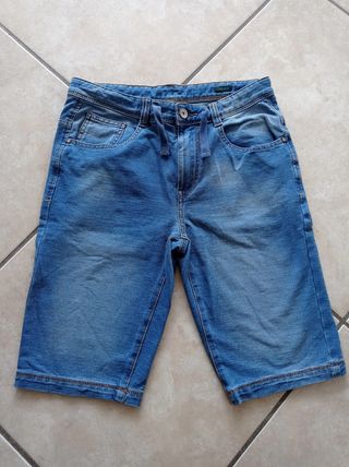 Set 2 bermuda Jeans + 2 t-shirt Benetton XL