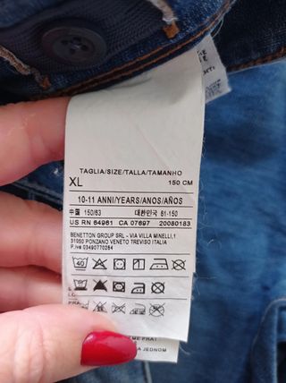 Set 2 bermuda Jeans + 2 t-shirt Benetton XL