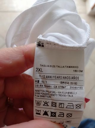 Set 2 bermuda Jeans + 2 t-shirt Benetton XL