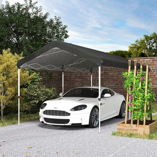 Carpa Plegable 6x3 m Cenador de Jardín con Altura 