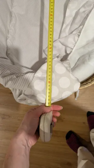 Moisés de mimbre como nuevo