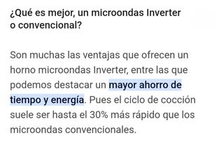 Microondas panasonic inverter