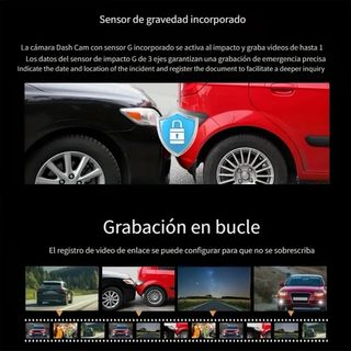 NUEVO Dashcam Camara doble para coche 